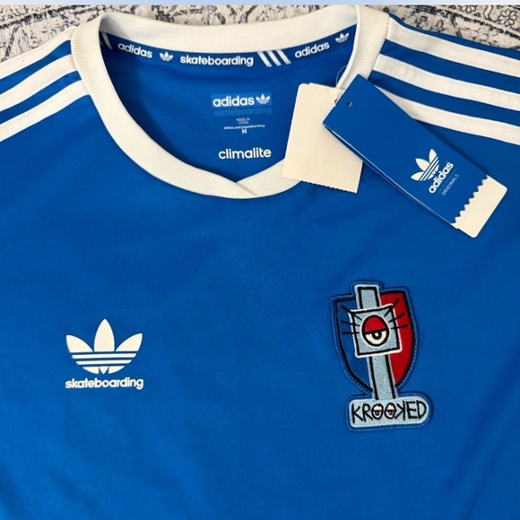 Adidas Skateboarding Krooked Mark Gonzales Jersey - Size M - Picture 3 of 6